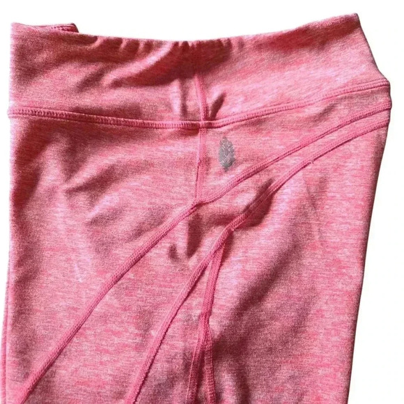 Free People  Baby Biker Shorts Heather Coral, Size S/P #081 - Picture 3 of 5